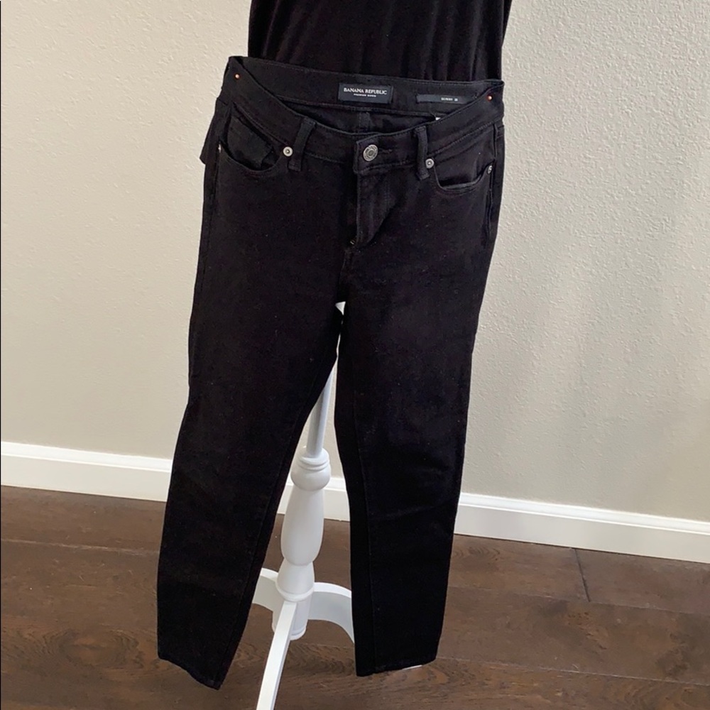 Banana Republic premium black denim jeans